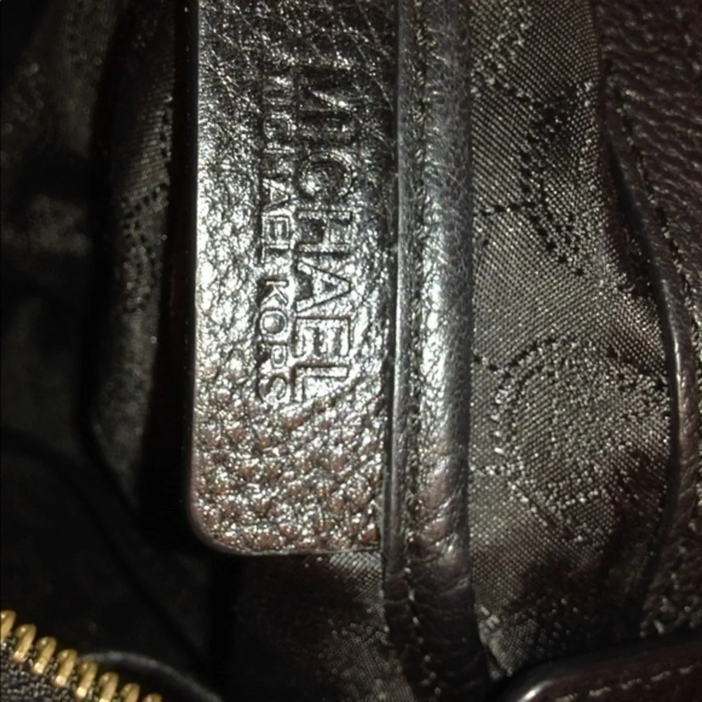 Michael Kors soft black leather shoulder bag